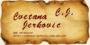Cvetana Jerković vizit kartica